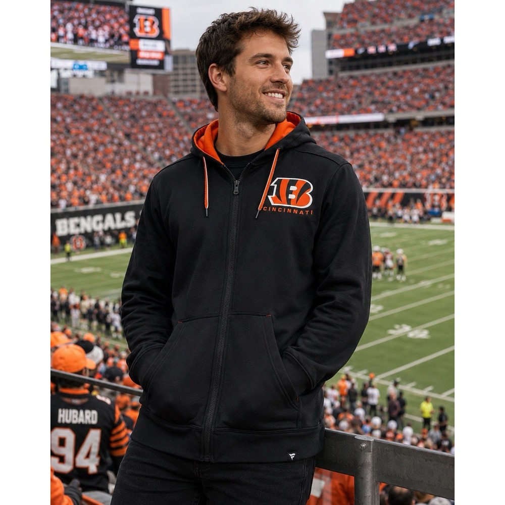 Fanatics Cincinnati Bengals Block B Men's Small Black Hoodie
